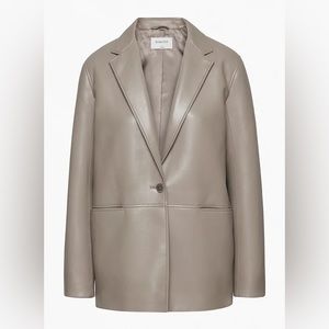 Aritzia Babaton Logan Blazer Vegan Leather
